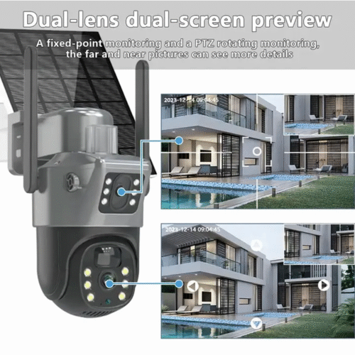 Solar Outdoor Dual lens 4G Camera (Standalone)