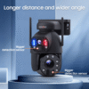20X Optical Zoom Solar PTZ Camera Outdoor WiFi 4G IP67 Waterproof Two-Way Audio