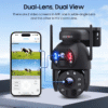 20X Optical Zoom Solar PTZ Camera Outdoor WiFi 4G IP67 Waterproof Two-Way Audio