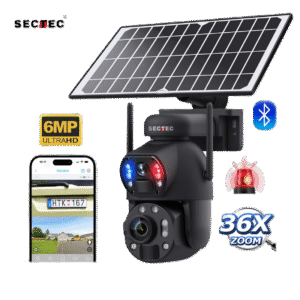 20X Optical Zoom Solar PTZ Camera Outdoor WiFi 4G IP67 Waterproof Two-Way Audio