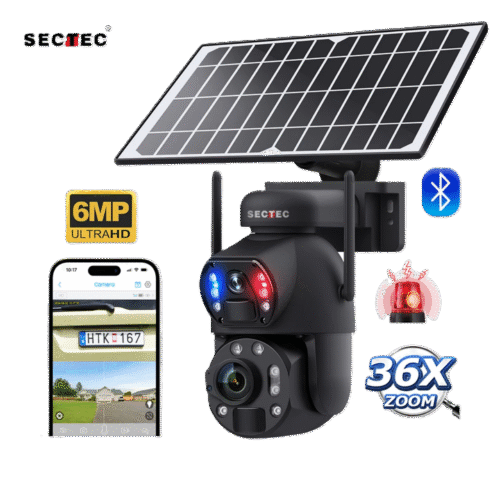 20X Optical Zoom Solar PTZ Camera Outdoor WiFi 4G IP67 Waterproof Two-Way Audio