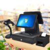 Complete Dual Screen POS System with Printer, Barcode Scanner & Cash Drawer –  62