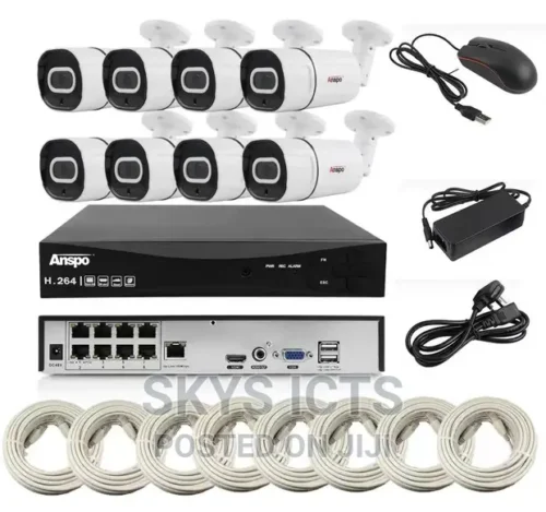 4MP 8 Channel IP CCTV Kit with PoE NVR - Buy in Ghana | Skys ICTs